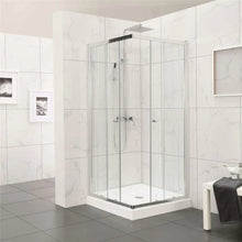 Load image into Gallery viewer, CORNER DOUBLE SLIDING DOOR SHOWER SCREEN (PC47S)