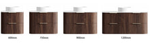 Load image into Gallery viewer, HAVANA 1800MM FLUTED WALL HUNG CURVE VANITY