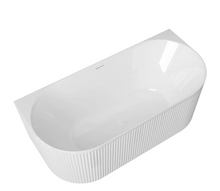 Load image into Gallery viewer, ATTICA HAVANA BACK TO WALL FLUTED BATHTUB