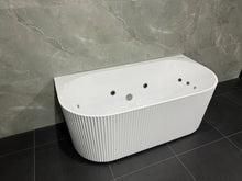 Load image into Gallery viewer, SPA BACK TO WALL FLUTED BATHTUB MALLORCA