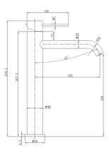 Load image into Gallery viewer, D-OTUS SLIMLINE HI-RISE BASIN MIXER CURVED SPOUT