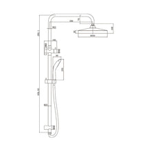 Load image into Gallery viewer, TWIN SHOWER ON RAIL WITH 300MM SHOWER HEAD