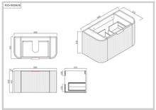 Load image into Gallery viewer, RIO 900MM CURVE VANITY