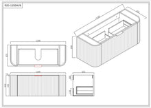 Load image into Gallery viewer, RIO 1200MM CURVE VANITY