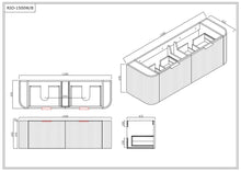 Load image into Gallery viewer, RIO 1500MM CURVE VANITY