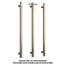 Load image into Gallery viewer, THERMOGROUP VERTICAL HEATED TOWEL BAR RD - BRUSHED BRASS