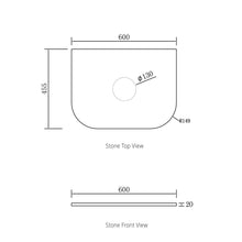 Load image into Gallery viewer, BONDI FLUTED 600MM CURVE VANITY