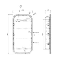 Load image into Gallery viewer, LED NEWPORT 900x450 SHAVING CABINET