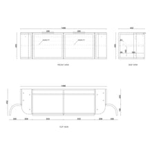 Load image into Gallery viewer, HAMPSHIRE 1500MM CURVE VANITY