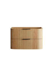 Load image into Gallery viewer, HAVANA 900MM FLUTED WALL HUNG CURVE VANITY