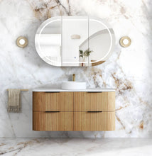 Load image into Gallery viewer, HAVANA 1200MM FLUTED WALL HUNG CURVE VANITY