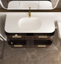 Load image into Gallery viewer, HAVANA 1200MM FLUTED WALL HUNG CURVE VANITY