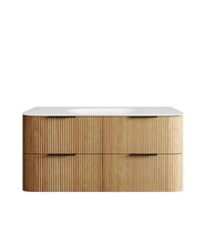Load image into Gallery viewer, HAVANA 1200MM FLUTED WALL HUNG CURVE VANITY