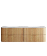 Load image into Gallery viewer, HAVANA 1800MM FLUTED WALL HUNG CURVE VANITY