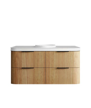 Load image into Gallery viewer, HAVANA 1200MM FLUTED WALL HUNG CURVE VANITY