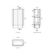 Load image into Gallery viewer, MAXI SPACE SAVER CURVE FLOOR STANDING VANITY