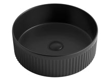 Load image into Gallery viewer, OXFORD FLUTED ROUND BASIN MATT BLACK OT3950MB
