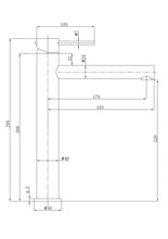 Load image into Gallery viewer, D-OTUS SLIMLINE HI-RISE BASIN MIXER STRAIGHT SPOUT