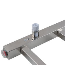Load image into Gallery viewer, 6 BARS SQUARE CHROME ELECTRIC HEATED TOWEL LADDER