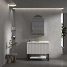 Load image into Gallery viewer, THENA WHITE 900MM WALL HUNG OR FREE-STANDING VANITY
