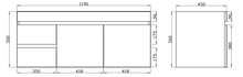 Load image into Gallery viewer, BERGE DARK GREY 1200MM WALL HUNG VAINTY