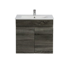 Load image into Gallery viewer, BERGE DARK GREY 600MM WALL HUNG VAINTY