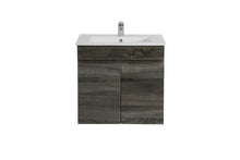 Load image into Gallery viewer, BERGE WHITE OAK 600MM WALL HUNG VANITY NARROW