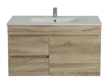 Load image into Gallery viewer, BERGE DARK GREY 750MM WALL HUNG VANITY NARROW