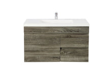 Load image into Gallery viewer, BERGE DARK GREY 750MM WALL HUNG VANITY NARROW