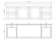 Load image into Gallery viewer, BOSTON WALL HUNG 1500MM SINGLE