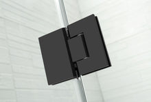 Load image into Gallery viewer, FRAMLESS SHOWER SCREEN L SHAPE BLACK
