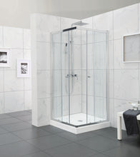 Load image into Gallery viewer, DOUBLE SLIDING FRAMED SHOWER SCREEN 735-1210MM - CHROME