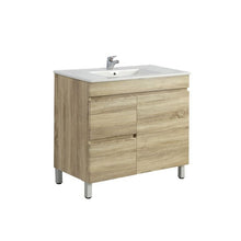 Load image into Gallery viewer, BERGE WHITE OAK 750MM FREESTANDING VAINTY