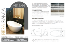 Load image into Gallery viewer, AUTUMN FREESTANDING STONE BATHTUB