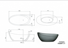 Load image into Gallery viewer, AUTUMN FREESTANDING STONE BATHTUB
