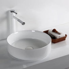Load image into Gallery viewer, ROUND GLOSS WHITE BASIN IA048
