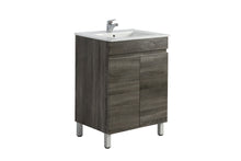 Load image into Gallery viewer, BERGE WHITE OAK 600MM FREESTANDING VANITY NARROW