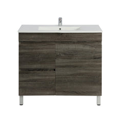 Load image into Gallery viewer, BERGE DARK GREY 750MM FREESTANDING VANITY NARROW