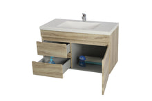 Load image into Gallery viewer, BERGE DARK GREY 900MM WALL HUNG VAINTY