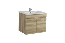 Load image into Gallery viewer, BERGE DARK GREY 600MM WALL HUNG VANITY NARROW