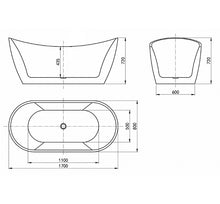 Load image into Gallery viewer, VIVA BATHTUB BLACK