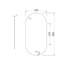 Load image into Gallery viewer, NOOSA LED OVAL MIRROR 900X450M LED-OV9045
