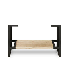 Load image into Gallery viewer, BYRON NATURAL OAK 1200MM WALL HUNG VANITY DOUBLE BOWLS