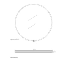 Load image into Gallery viewer, LONDON CHROME MIRROR 700MM MFM700CH