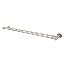 Load image into Gallery viewer, MIR48BN DOUBLE TOWEL RAIL 600MM BRUSHED NICKEL
