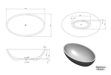 Load image into Gallery viewer, MADDISON FREESTANDING STONE BATHTUB