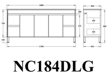 Load image into Gallery viewer, NOVA PLYWOOD 1800MM FREE STANDING VANITY (CABINET ONLY) - CONCRETE