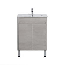 Load image into Gallery viewer, NOVA PLYWOOD 600MM FREE STANDING VANITY - CONCRETE
