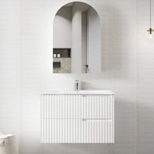 Load image into Gallery viewer, NOOSA MATTE WHITE 900MM WALL HUNG VANITY
