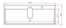 Load image into Gallery viewer, QUBIST TIMBERLOOK DOUBLE DRAWS 1200MM WALL HUNG VANITY